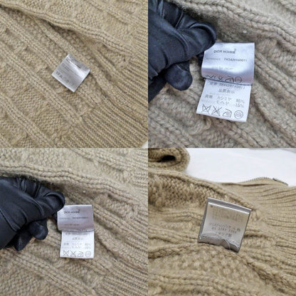 Dior Cable Knit Zip Up Jacket S Beige — view 8