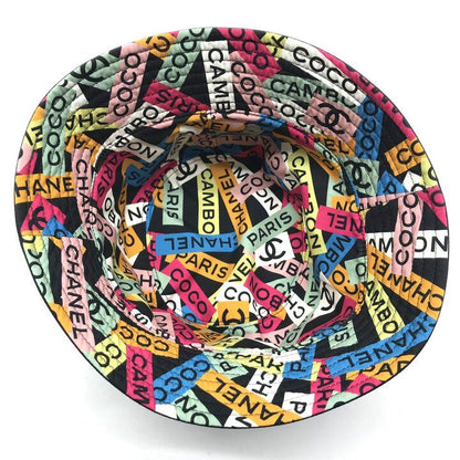 Chanel CC Logo Reversible Hat 24c Hat Navy Multi Color Present — view 6