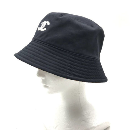 Chanel CC Logo Reversible Hat 24c Hat Navy Multi Color Present — view 8