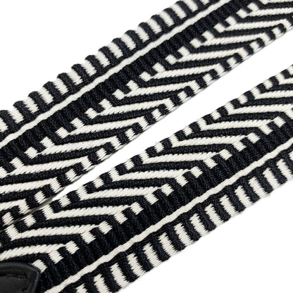 Hermes Shoulder Strap Wsr White Black Canvas Replacement — view 5
