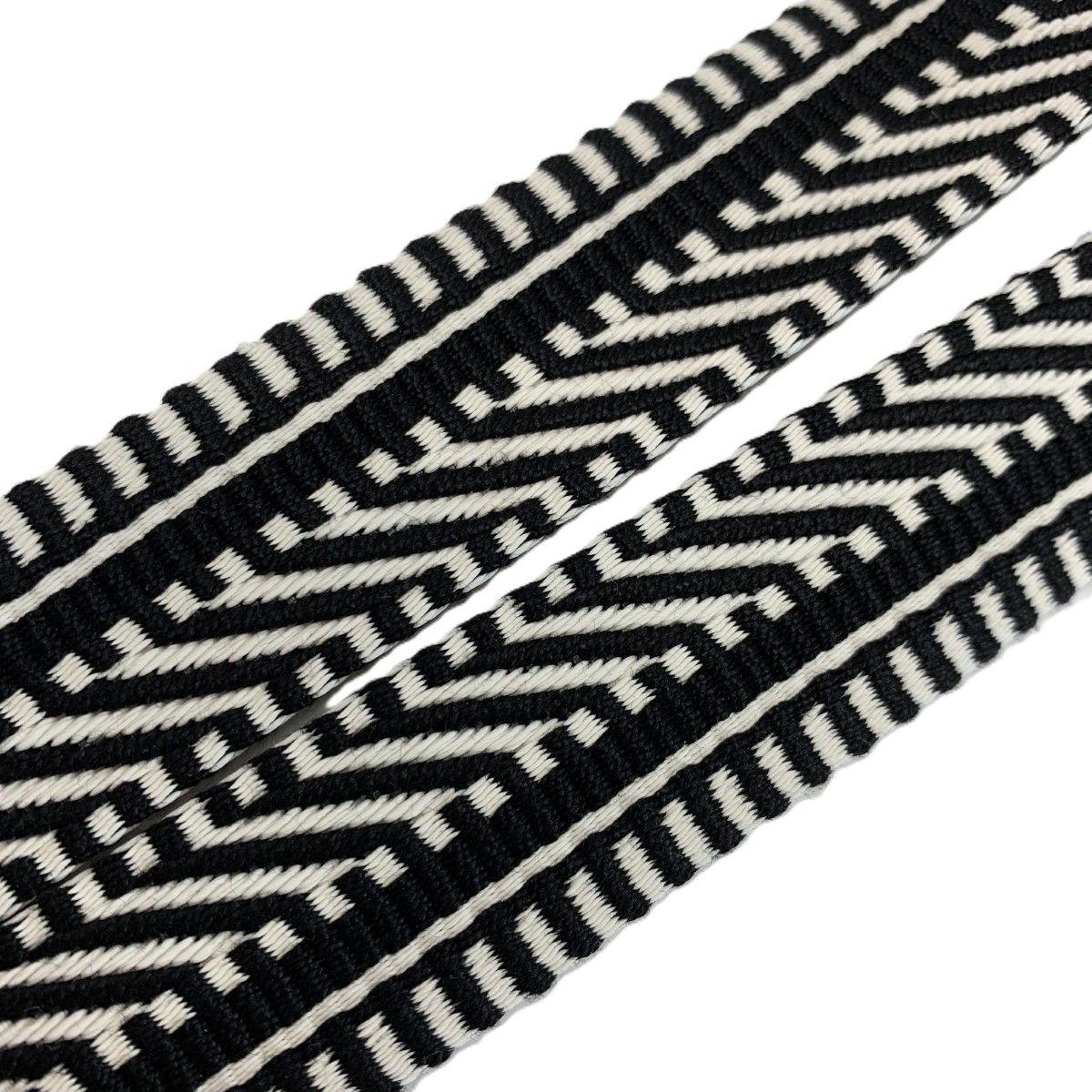 Hermes Shoulder Strap Wsr White Black Canvas Replacement — view 4