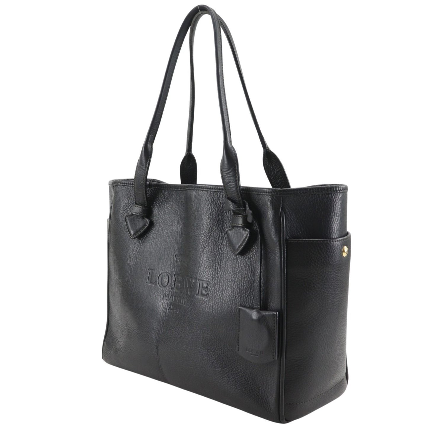 Loewe Heritage Leather Black Tote — view 2