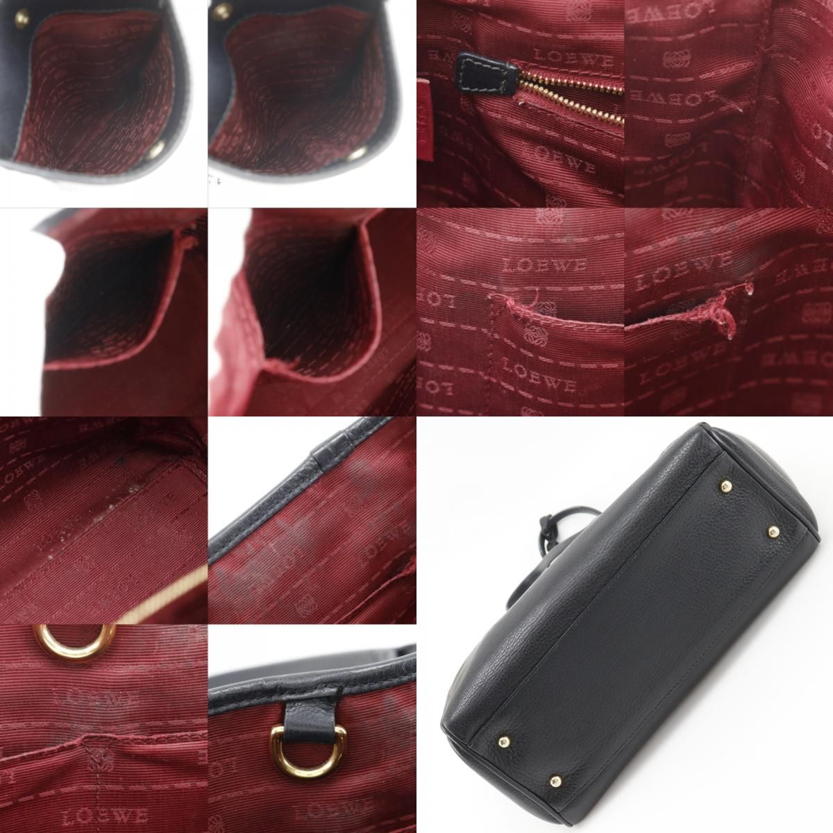 Loewe Heritage Leather Black Tote — view 8