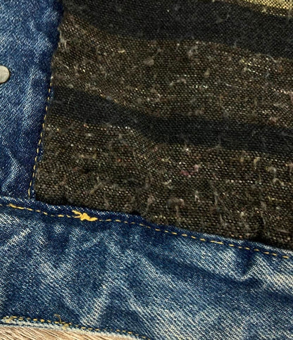 Saint Laurent Denim Jacket Collar Corduroy Crush Processing XS — view 7