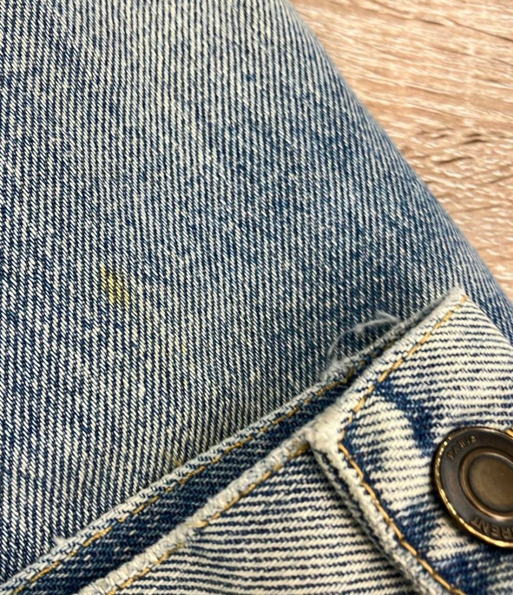 Saint Laurent Denim Jacket Collar Corduroy Crush Processing XS — view 6