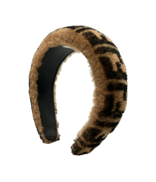 Fendi Headband Zucca Hair Accessories Brown