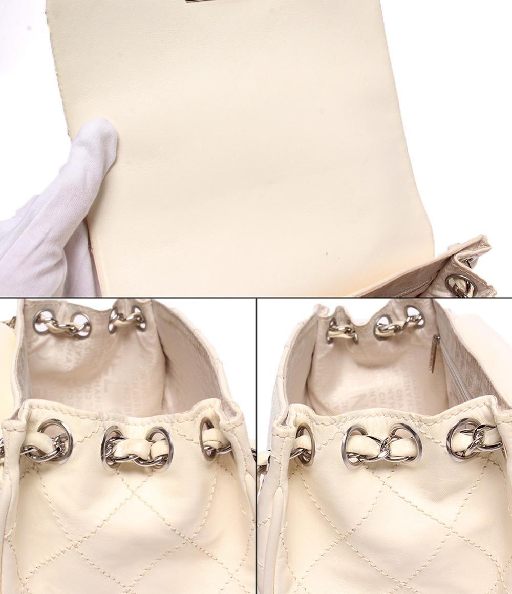 Chanel Chain Shoulder Bag Silver 2.55 Wild Stitch Double Single Flap — view 8