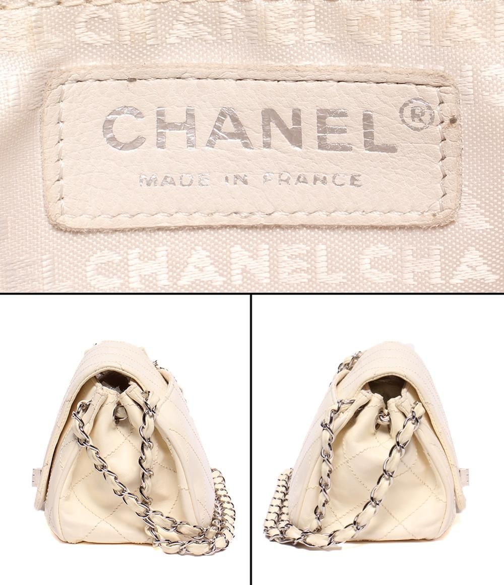 Chanel Chain Shoulder Bag Silver 2.55 Wild Stitch Double Single Flap — view 4