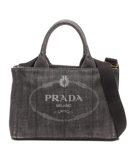 Prada 2-Way Shoulder Bag Crossbody Canapa
