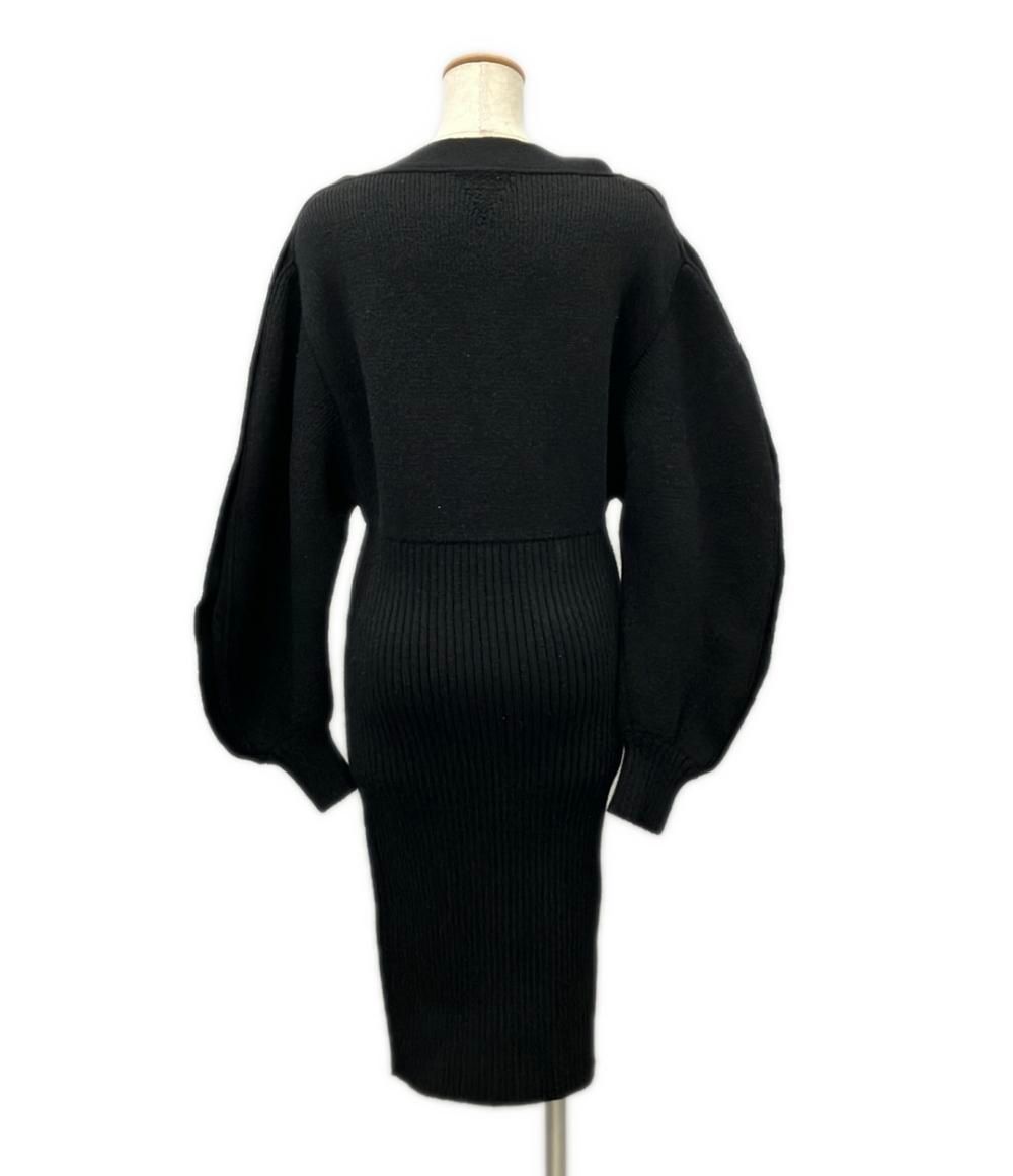 Bottega Veneta Long Sleeveknit Dress Double Face Shetland Tagged — view 2