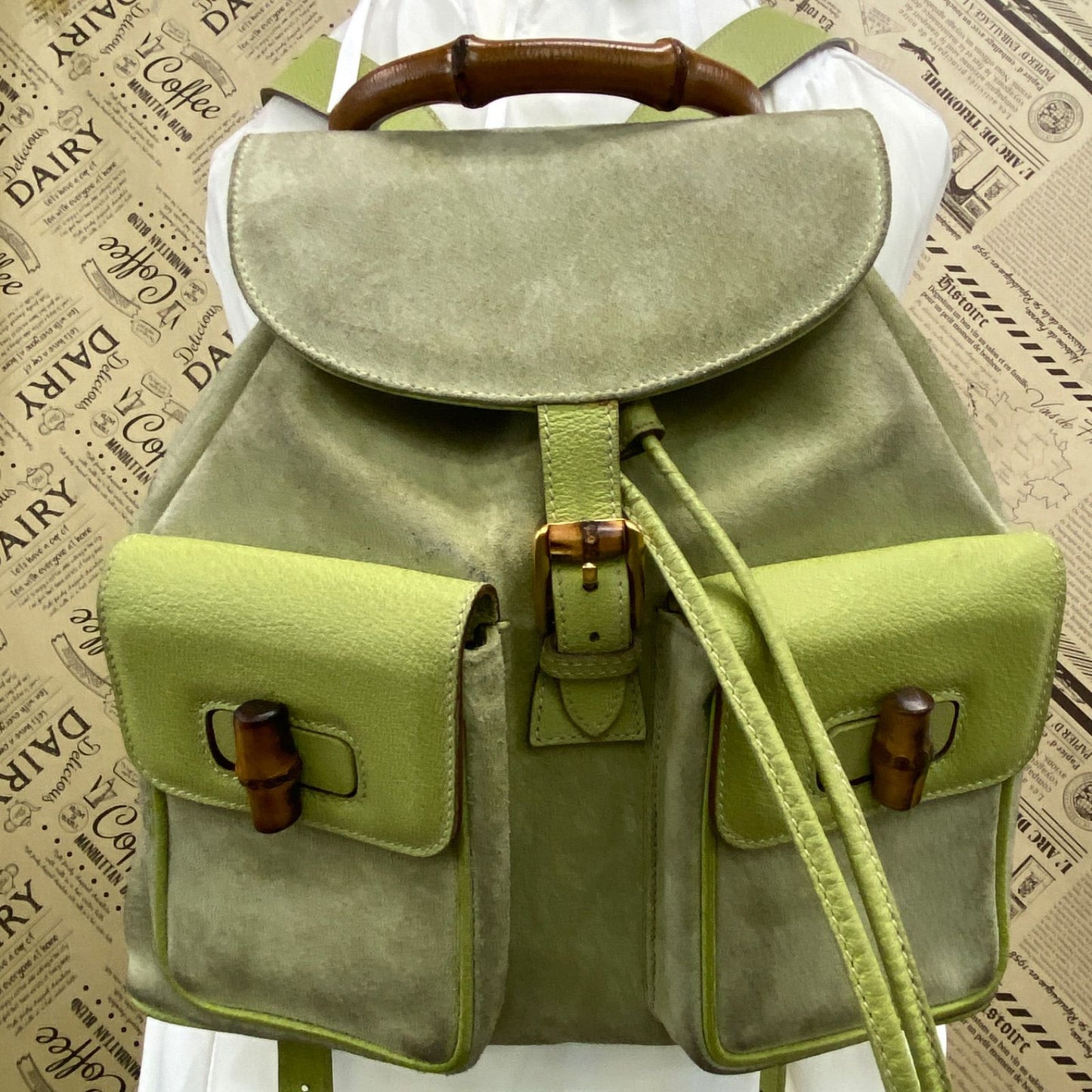 Gucci Backpack Suede Travel Business