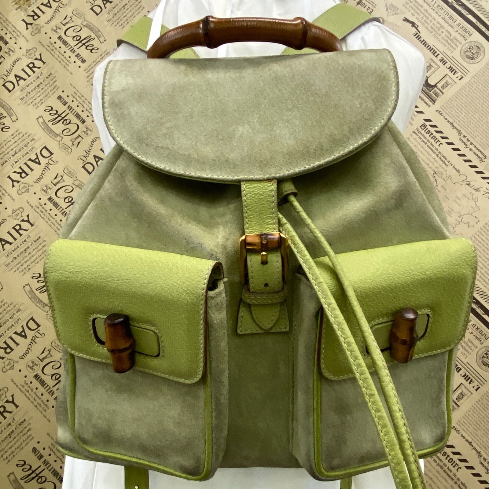 Gucci Backpack Suede Travel Business