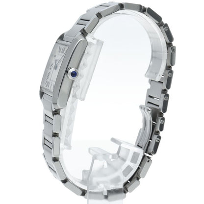 Cartier Tank Francaise LM Watch Auto Depth Box SS Silver Polished — view 3