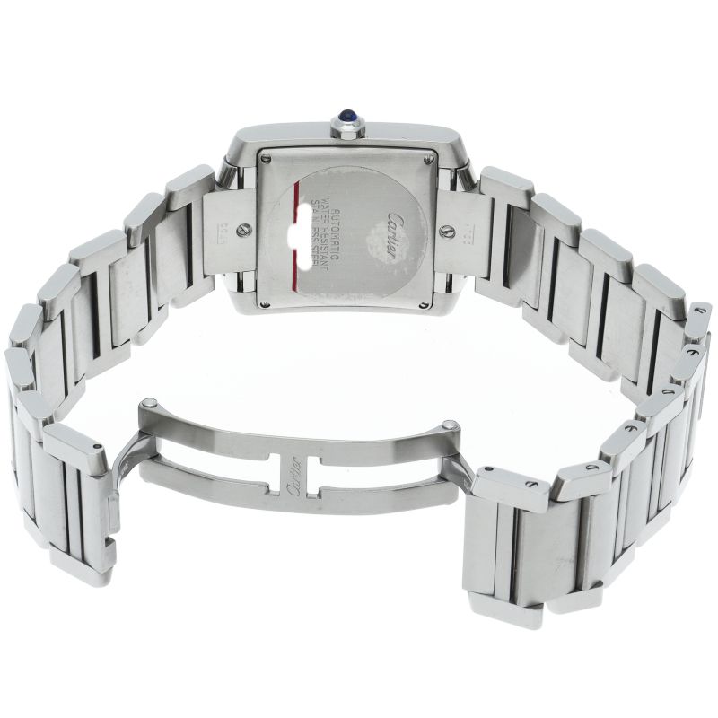 Cartier Tank Francaise LM Watch Auto Depth Box SS Silver Polished — view 5