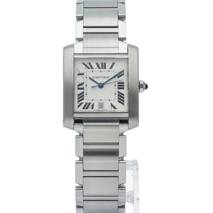 Cartier Tank Francaise LM Watch Auto Depth Box SS Silver Polished — view 2