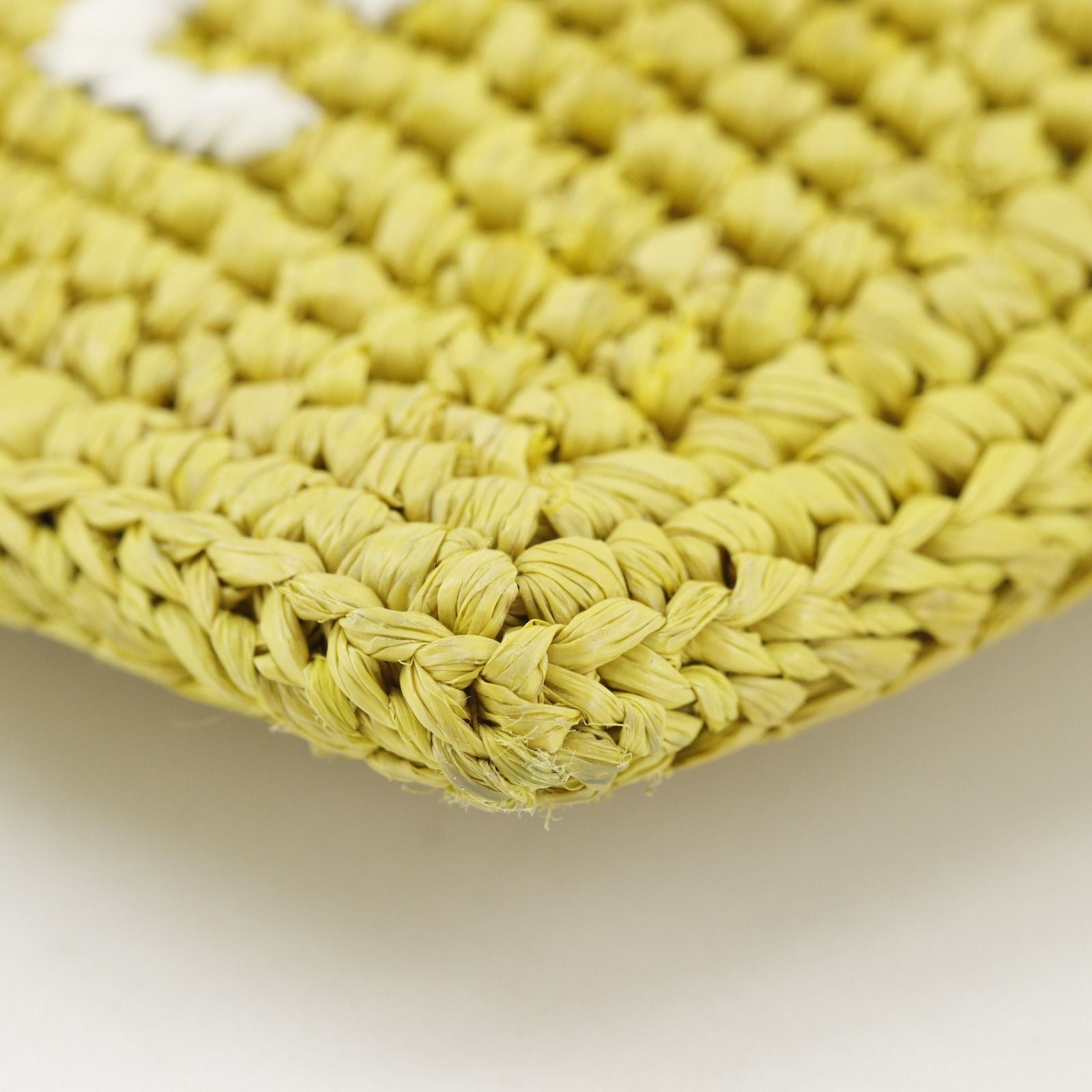 Loewe Drawstring Pocket Raffia Yellow Shoulder — view 5