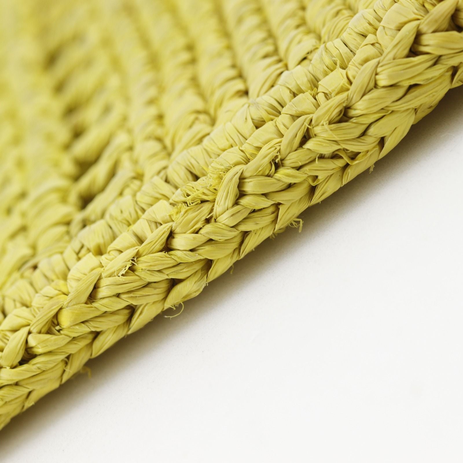 Loewe Drawstring Pocket Raffia Yellow Shoulder — view 7