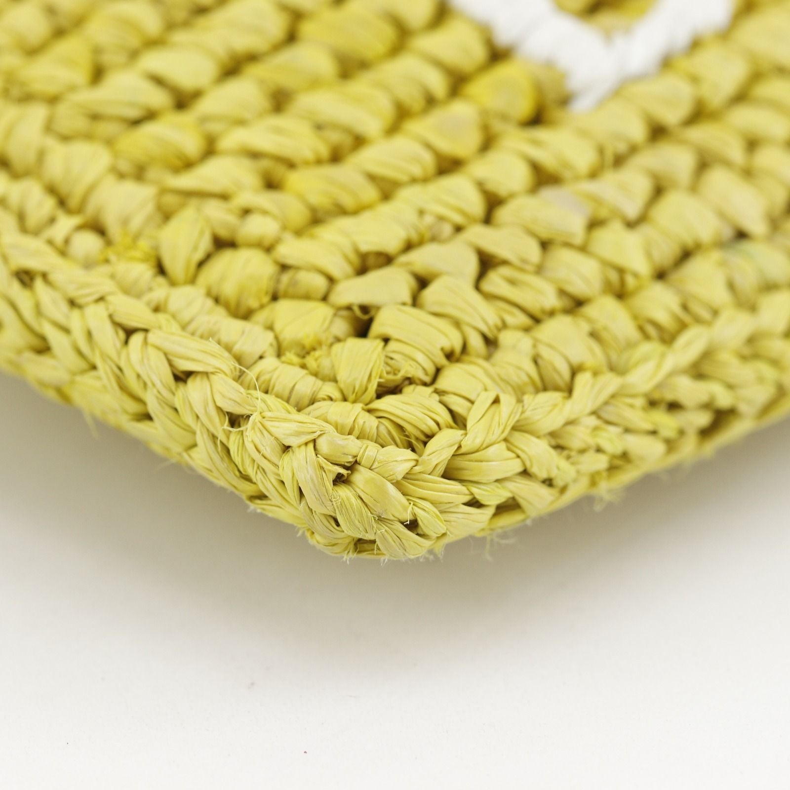 Loewe Drawstring Pocket Raffia Yellow Shoulder — view 4