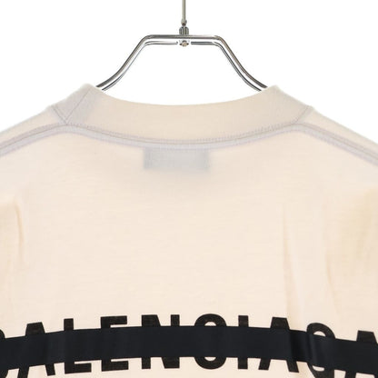 Balenciaga Strike Oversized T-Shirt Double Sided Logo Print Short Sleeve White — view 4
