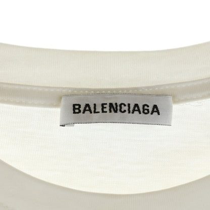 Balenciaga BB Logo Double Sided Print Short Sleeve T-Shirt White — view 6