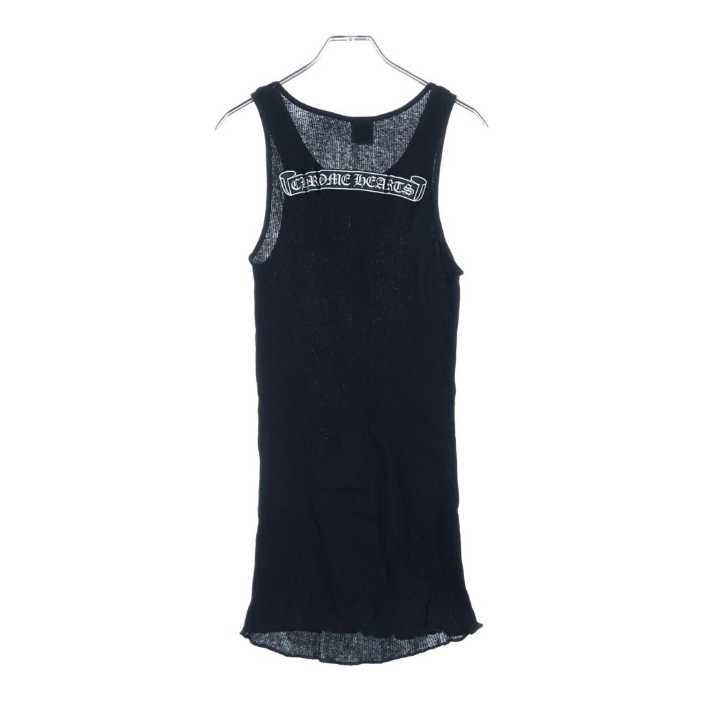 Chrome Hearts Vintage Flare Scroll Label Tank Top Black