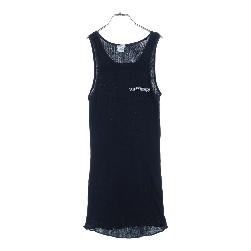 Chrome Hearts Vintage Flare Scroll Label Tank Top Black — view 2