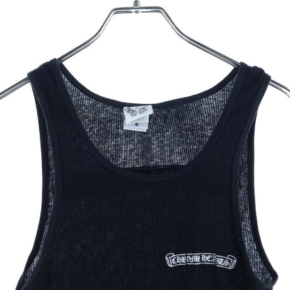 Chrome Hearts Vintage Flare Scroll Label Tank Top Black — view 3