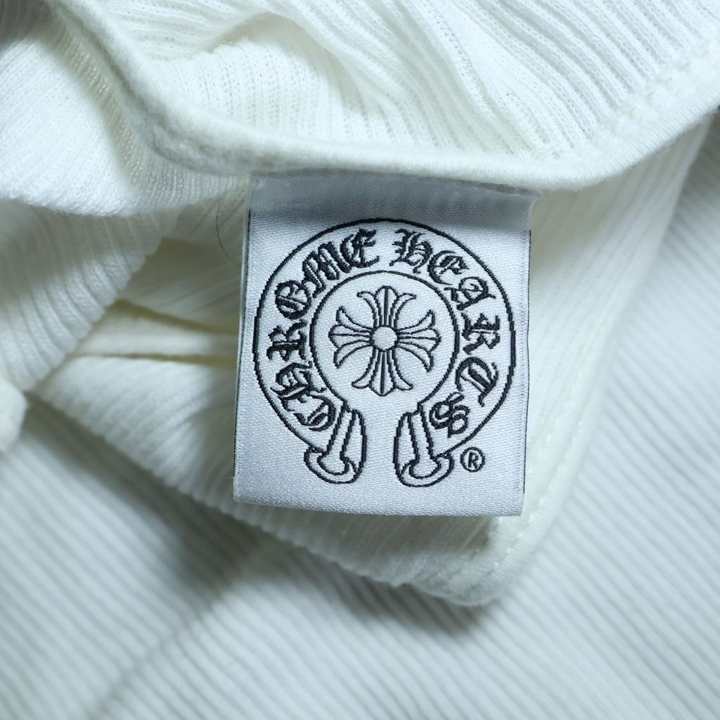 Chrome Hearts Vintage Back Floral Cross Scroll Tank Top Label White — view 7