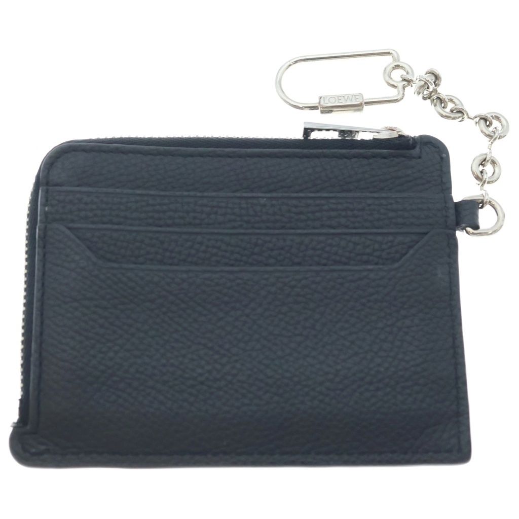 Loewe Anagram Card Case Coin Black Leather — view 2