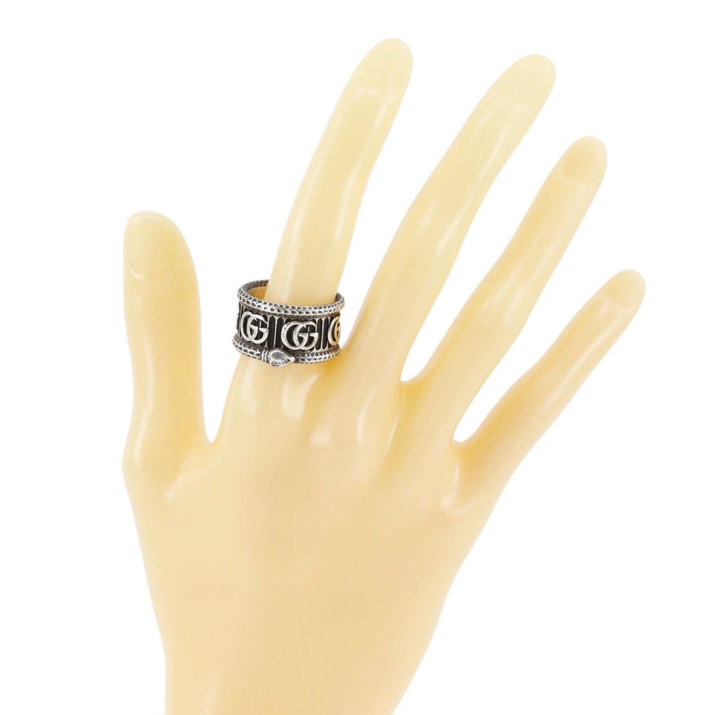 Gucci Double Snake 925 Sterling Silver Ring — view 2