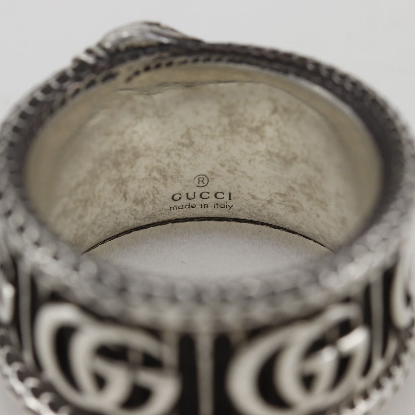 Gucci Double Snake 925 Sterling Silver Ring — view 6