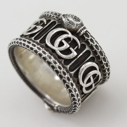 Gucci Double Snake 925 Sterling Silver Ring — view 3