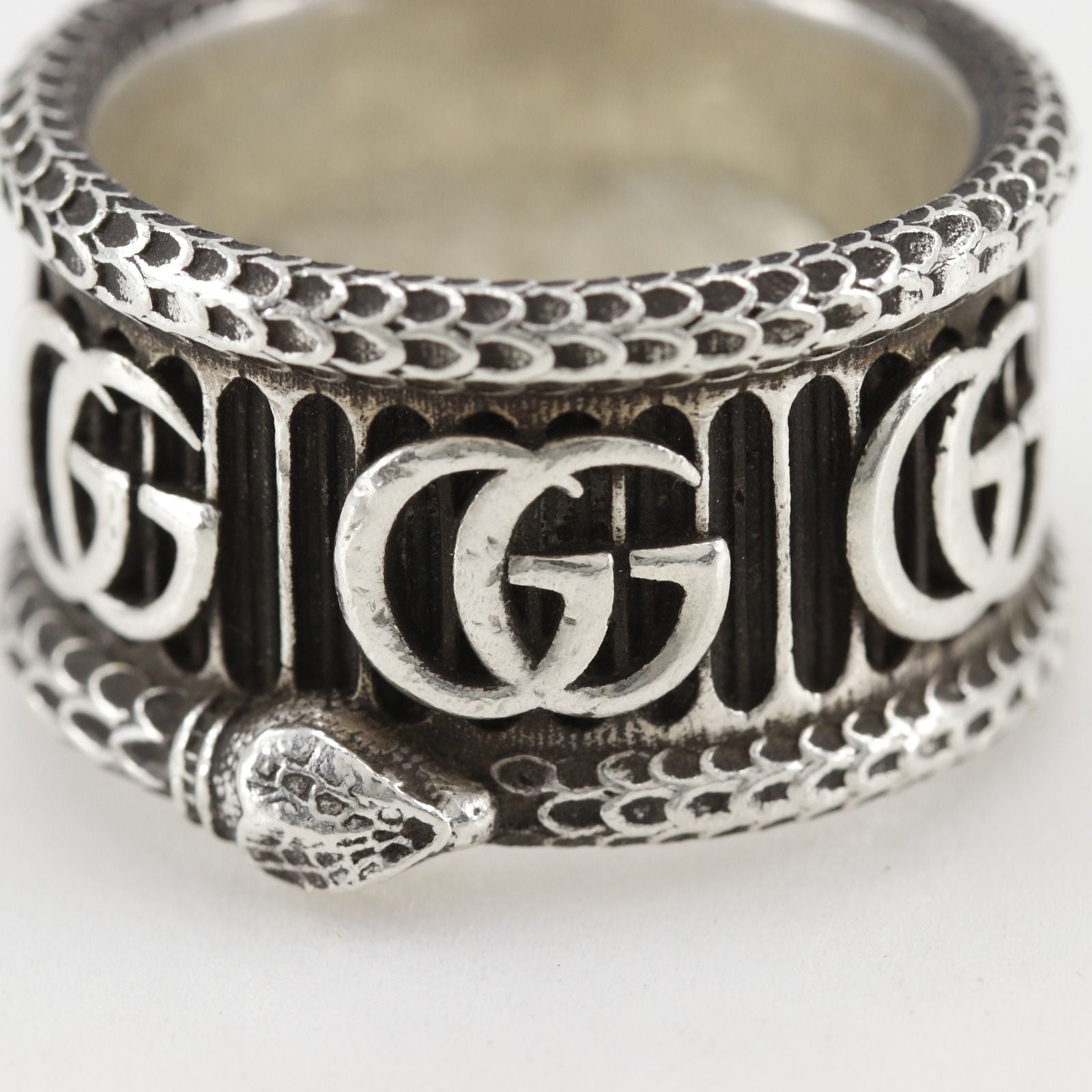 Gucci Double Snake 925 Sterling Silver Ring — view 5