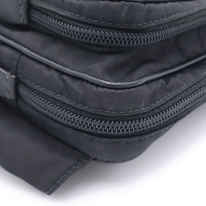 Prada Triangle Logo Belt Bag Black — view 6