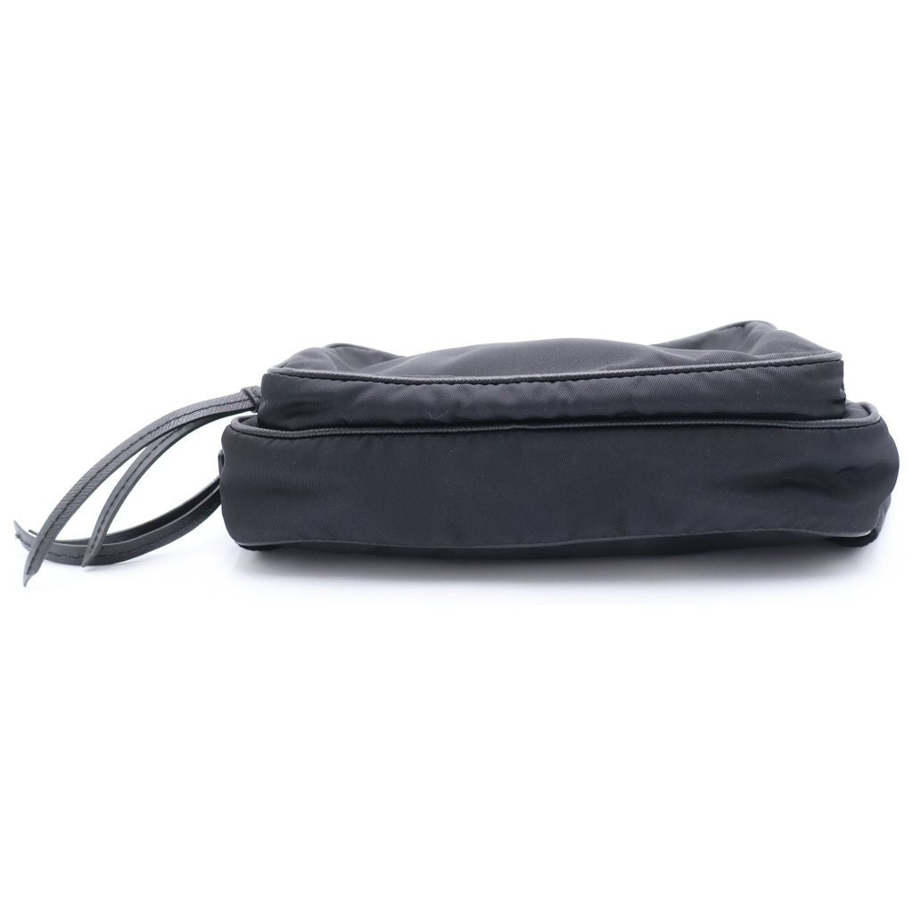 Prada Triangle Logo Belt Bag Black — view 4
