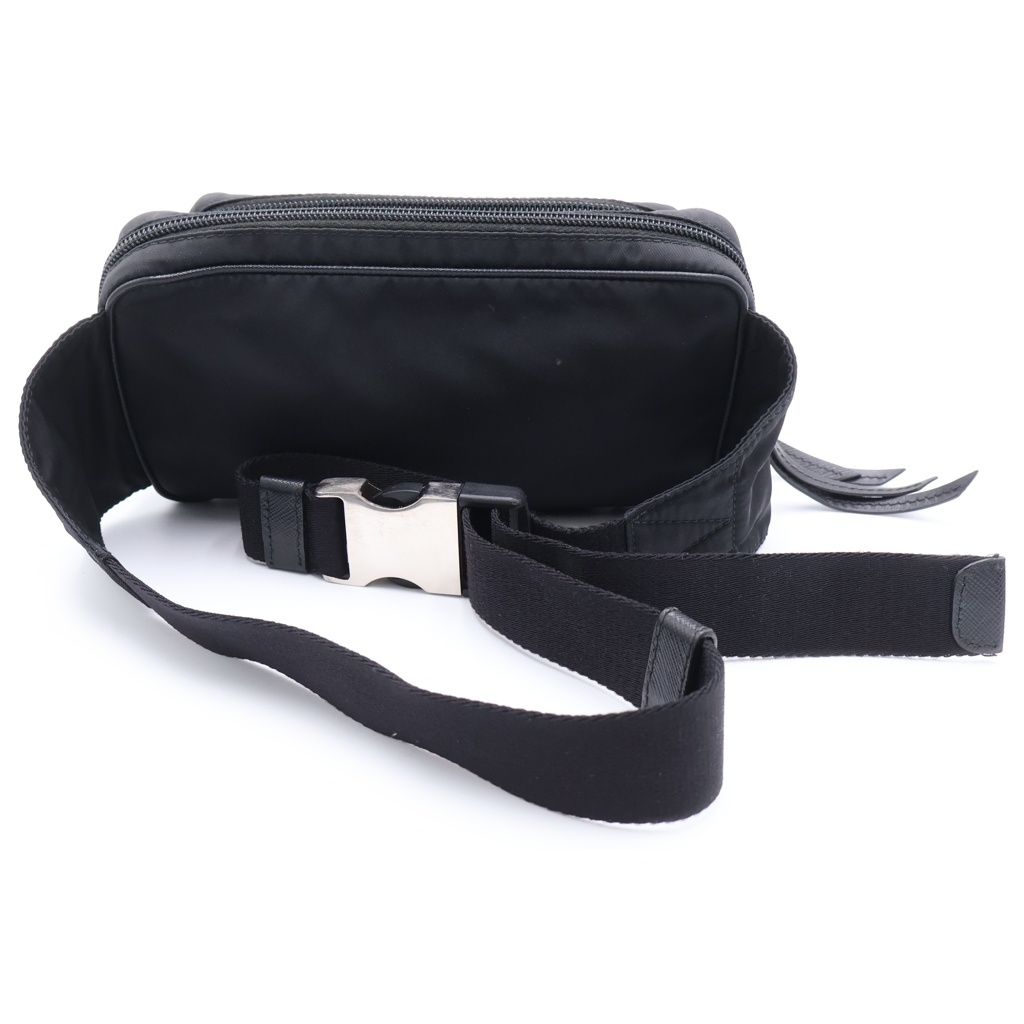 Prada Triangle Logo Belt Bag Black — view 2