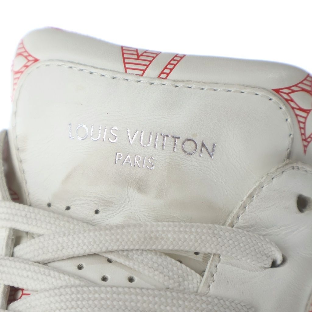 Louis Vuitton Beverly Hills Line Monogram Leather Low Cut Sneakers White — view 6