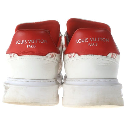 Louis Vuitton Beverly Hills Line Monogram Leather Low Cut Sneakers White — view 3