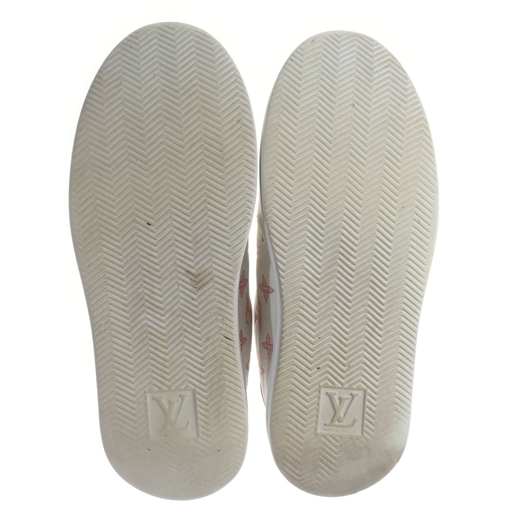 Louis Vuitton Beverly Hills Line Monogram Leather Low Cut Sneakers White — view 5