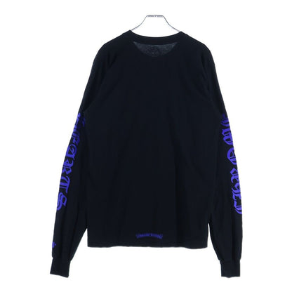 Chrome Hearts Neck Logo L S Tee Print Long Sleeve T-Shirt Black Blue — view 2