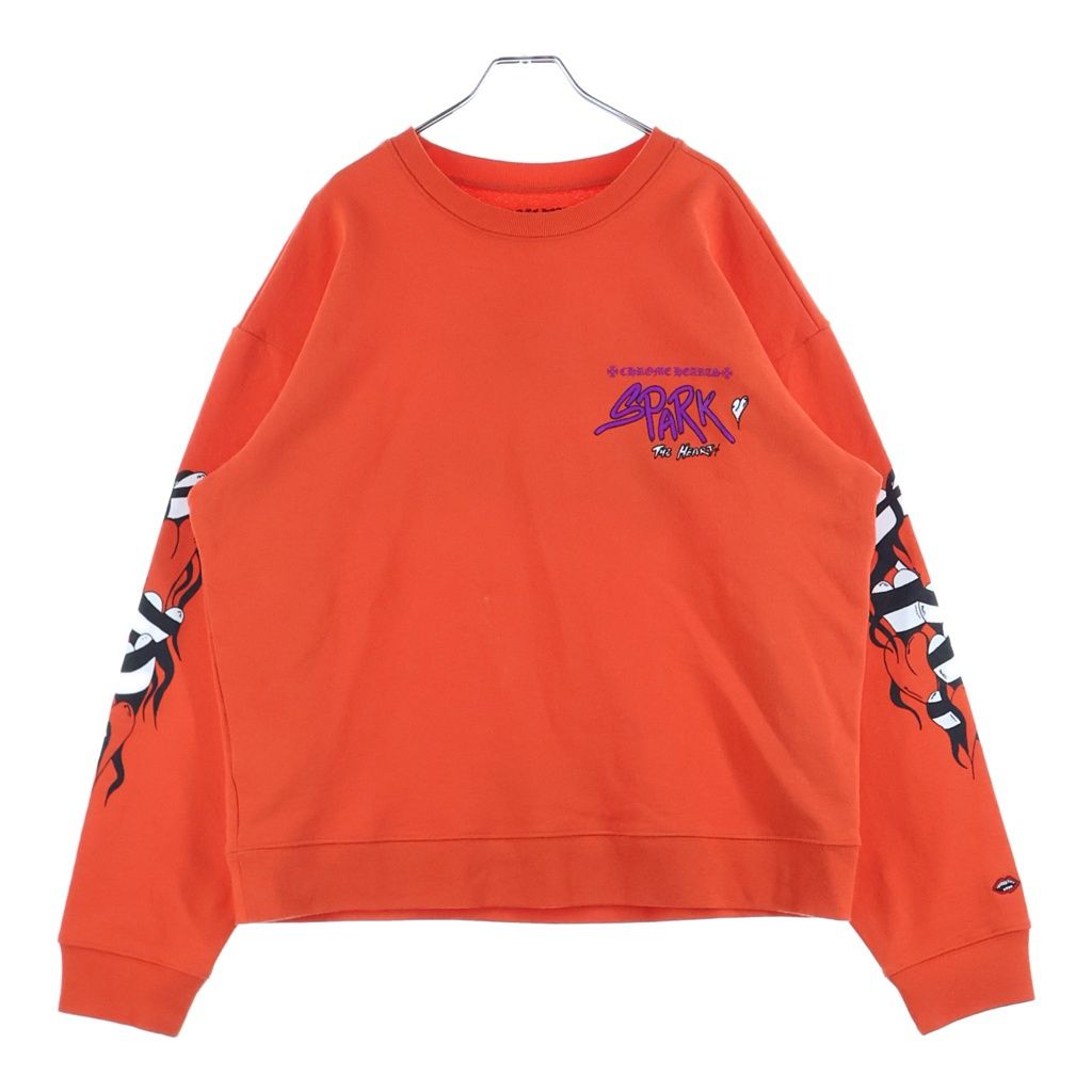 Chrome Hearts Matty Boy Spark the Heart Sweatshirt Boy Pro the Print Crew Neck — view 2