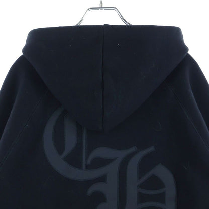 Chrome Hearts Not Cemetery Cross Applique Embroidery Hoodie Not Pullover Black — view 4