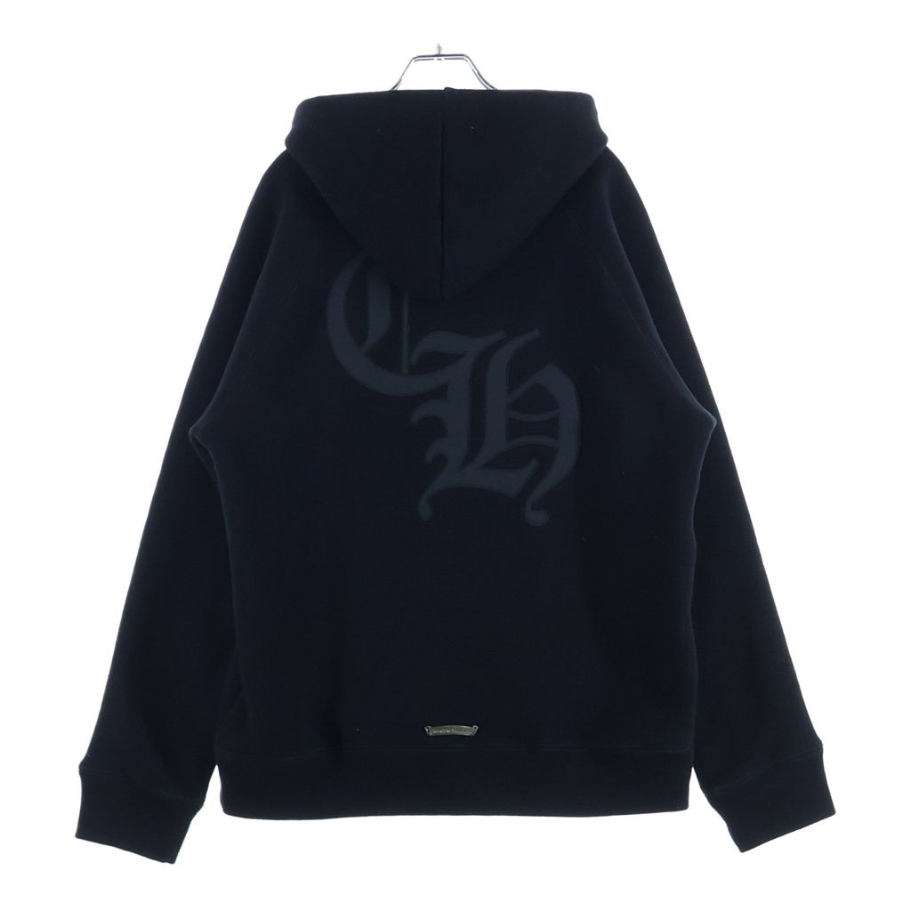 Chrome Hearts Not Cemetery Cross Applique Embroidery Hoodie Not Pullover Black