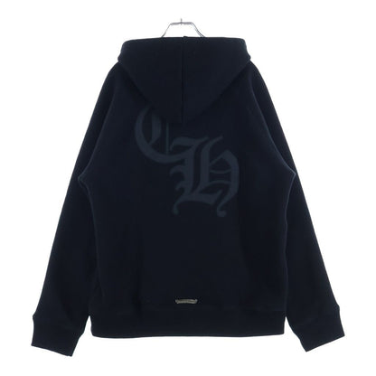 Chrome Hearts Not Cemetery Cross Applique Embroidery Hoodie Not Pullover Black