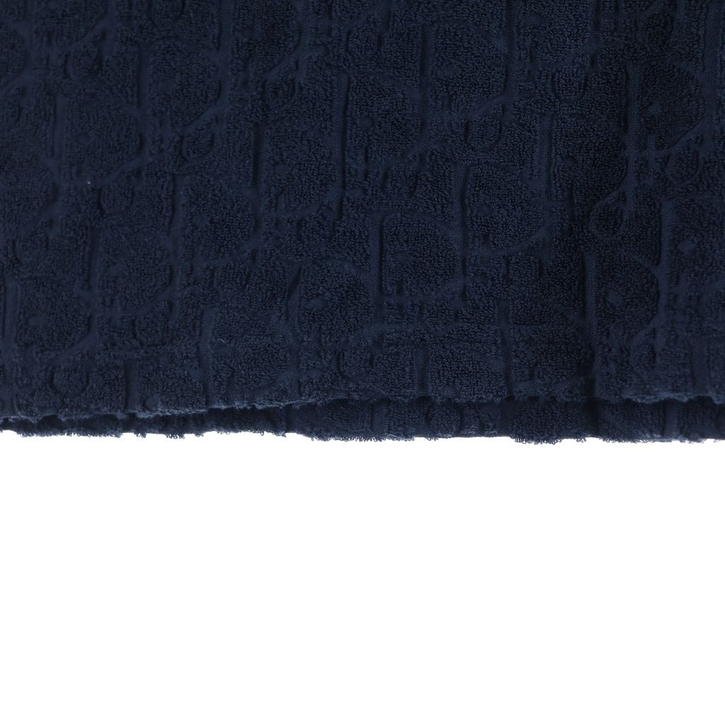 Dior Oblique Terry Jacquard Crew Neck T-Shirt Navy — view 6