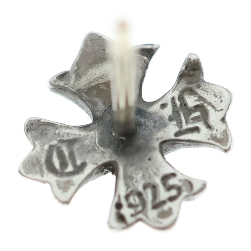 Chrome Hearts No2 CH Pls Dia CH Plus Stud Earrings Silver — view 5