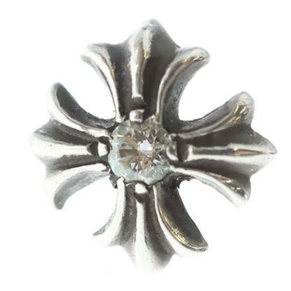 Chrome Hearts No2 CH Pls Dia CH Plus Stud Earrings Silver