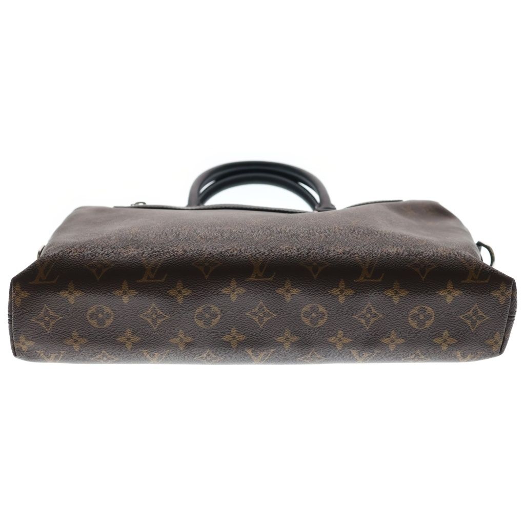 Louis Vuitton Porte Documents Jour NM Monogram Macassar Leather 2-Way Hand — view 4