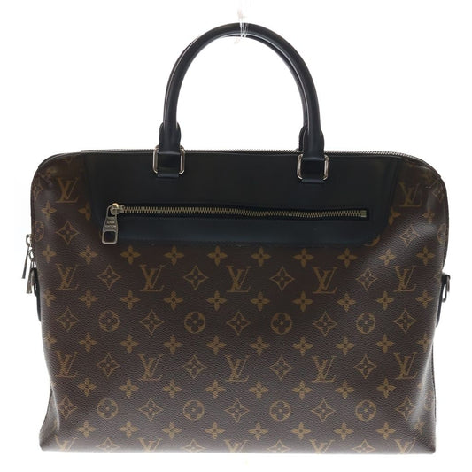 Louis Vuitton Porte Documents Jour NM Monogram Macassar Leather 2-Way Hand
