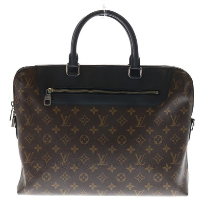 Louis Vuitton Porte Documents Jour NM Monogram Macassar Leather 2-Way Hand